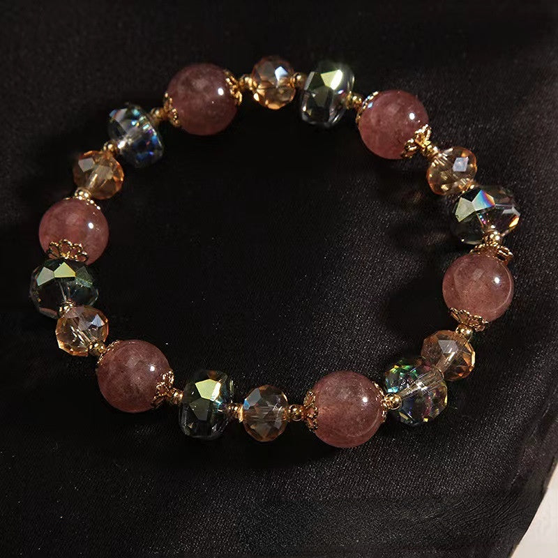 Pulsera De Cristal De Fresa al por mayor